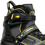 Roller Derby Aerio Q-60 Semi Soft Inline Roller Skates - Black/Yellow