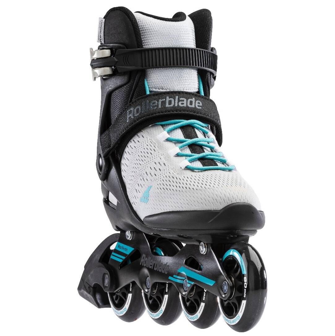 Rollerblade Spark 80 W Inline Roller Skates - Grey/Turquoise