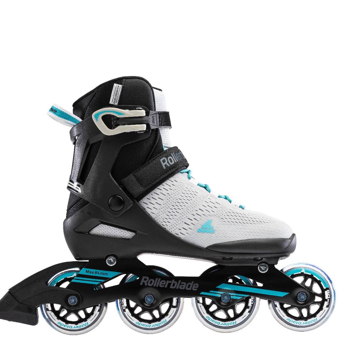 Rollerblade Spark 80 W Inline Roller Skates - Grey/Turquoise