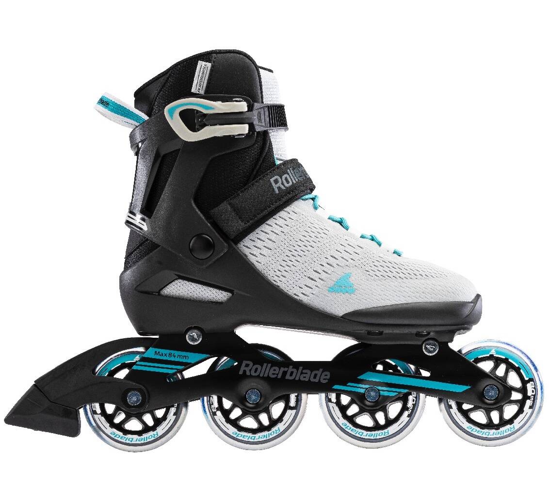 Rollerblade Spark 80 W Inline Roller Skates - Grey/Turquoise