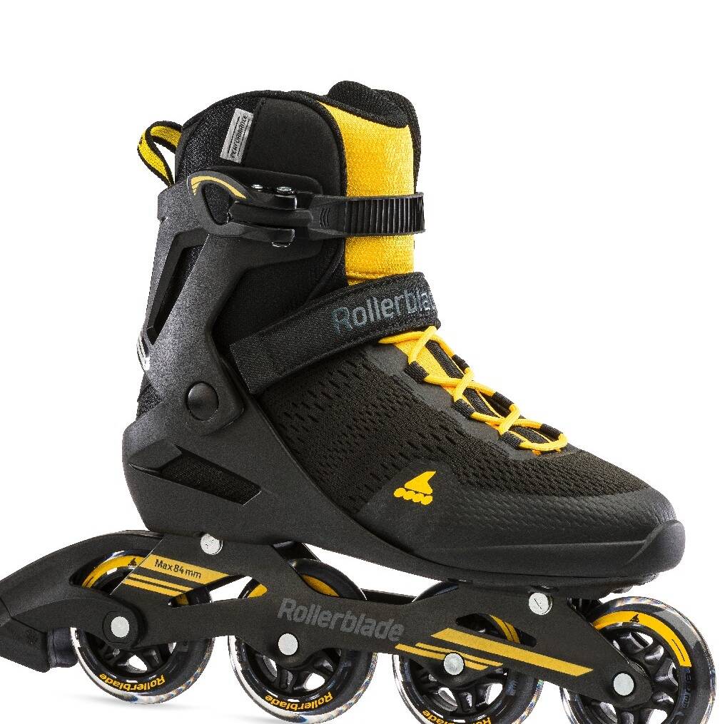 Rollerblade Spark 80 Inline Roller Skates - Black/Yellow