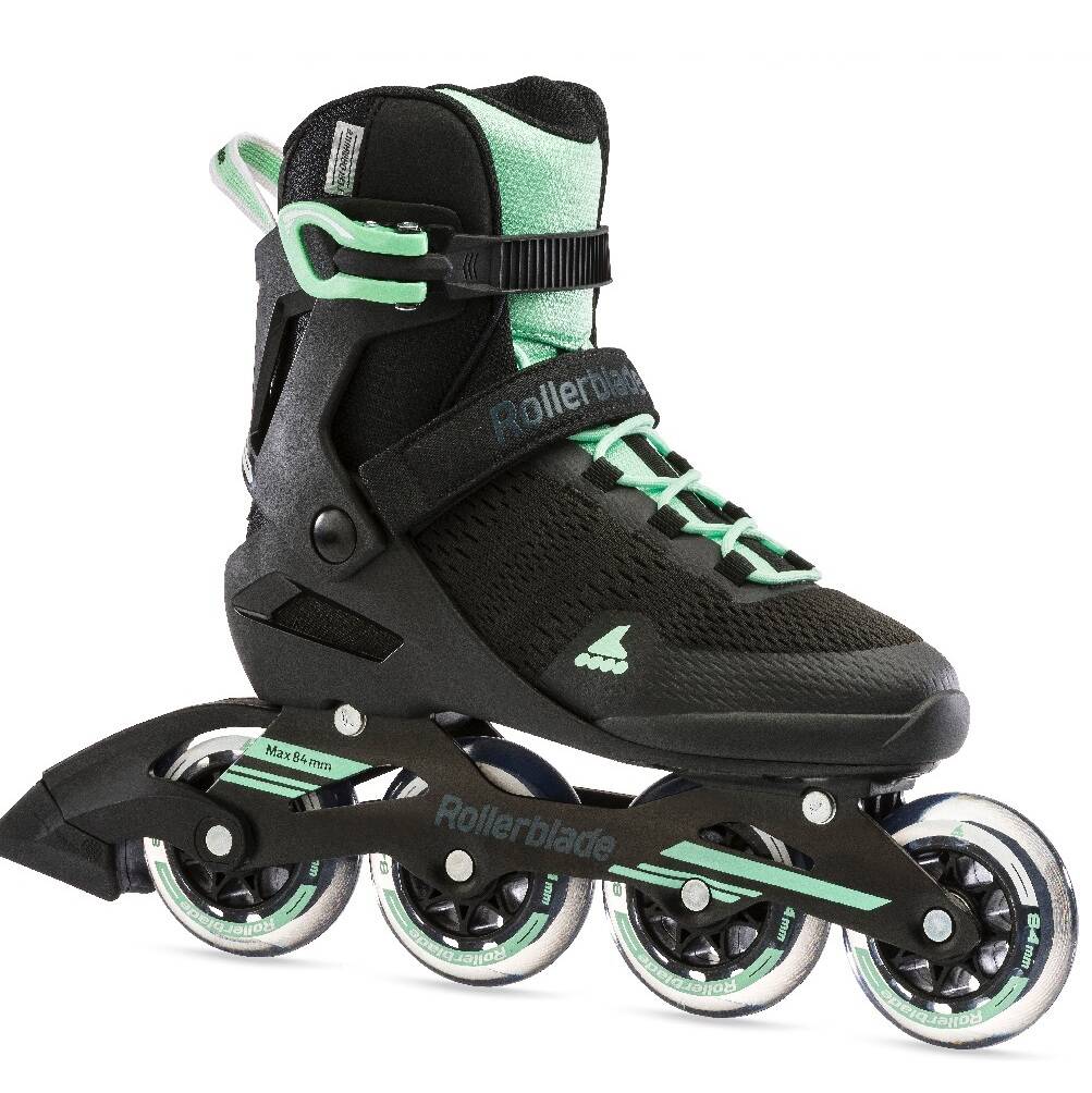 Rollerblade Spark 84 W Inline Roller Skates - Black/Mint