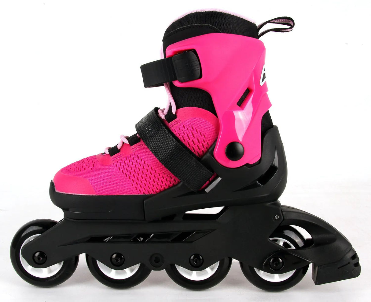 Rollerblade Microblade Girls Adjustable Inline Skates - Pink/Bubblegum
