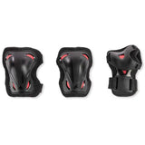 Rollerblade Skate Gear Jr 3 Pack Pad Set - Black/Red