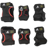 Rollerblade Skate Gear Jr 3 Pack Pad Set - Black/Red