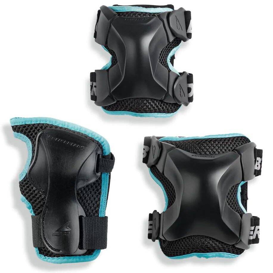 Rollerblade X-Gear 3 Pad Set Pad Set - Black/Blue LRG