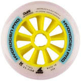 Rollerblade Hydrogen Pro 110mm XX-Firm Inline Skate Wheels - White/Blue