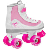 Roller Derby FireStar V2 Quad Roller Skates - White/Pink
