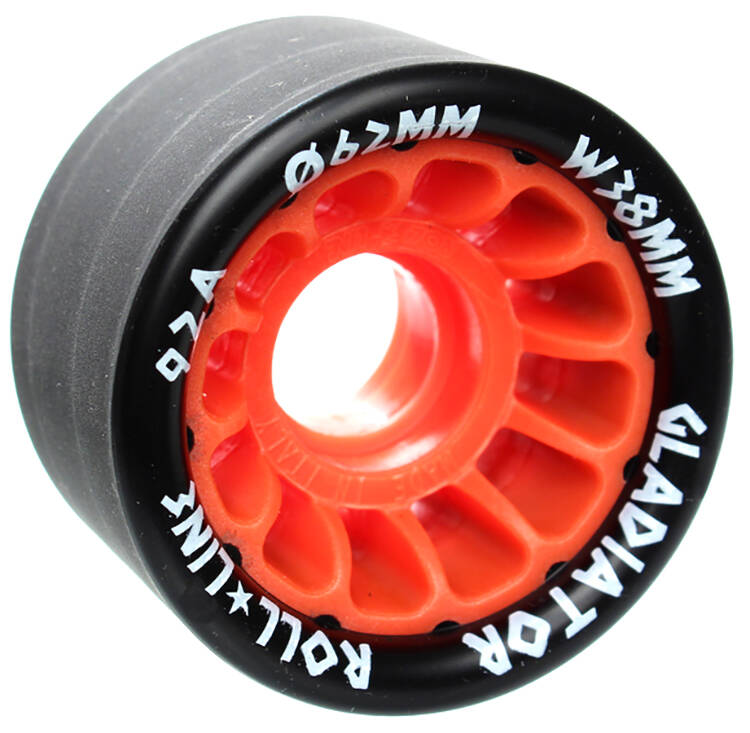 Roll Line Gladiator Roller Derby Wheels - 92a Orange