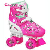 Roller Derby Trac Star V2 Quad Roller Skates - White/Pink