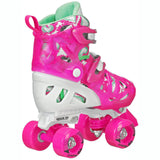 Roller Derby Trac Star V2 Quad Roller Skates - White/Pink