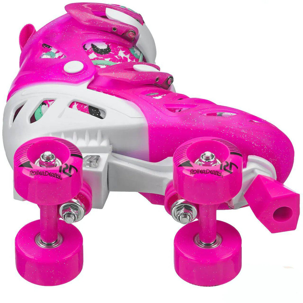 Roller Derby Trac Star V2 Quad Roller Skates - White/Pink