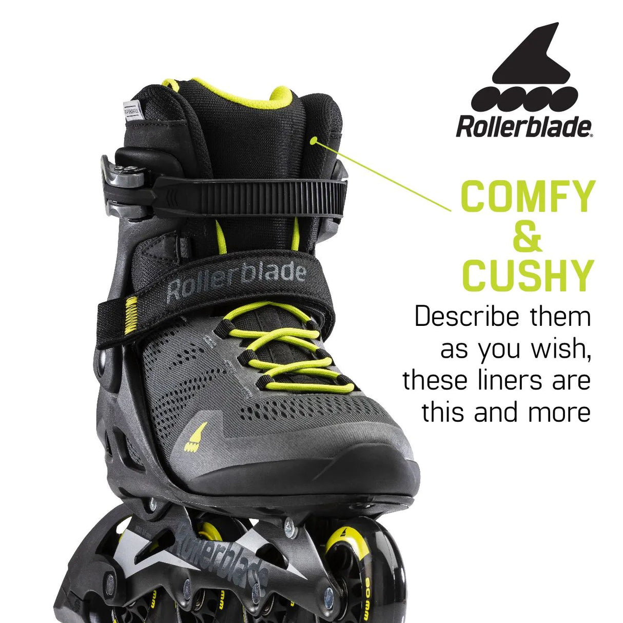 Rollerblade Macroblade 80 Fitness- Black/Lime
