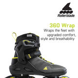 Rollerblade Macroblade 80 Fitness- Black/Lime