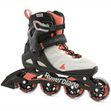 Rollerblade Macroblade 80 Fitness Skates - Glacier Grey/Coral