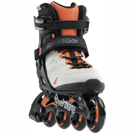 Rollerblade Macroblade 80 Fitness Skates - Glacier Grey/Coral