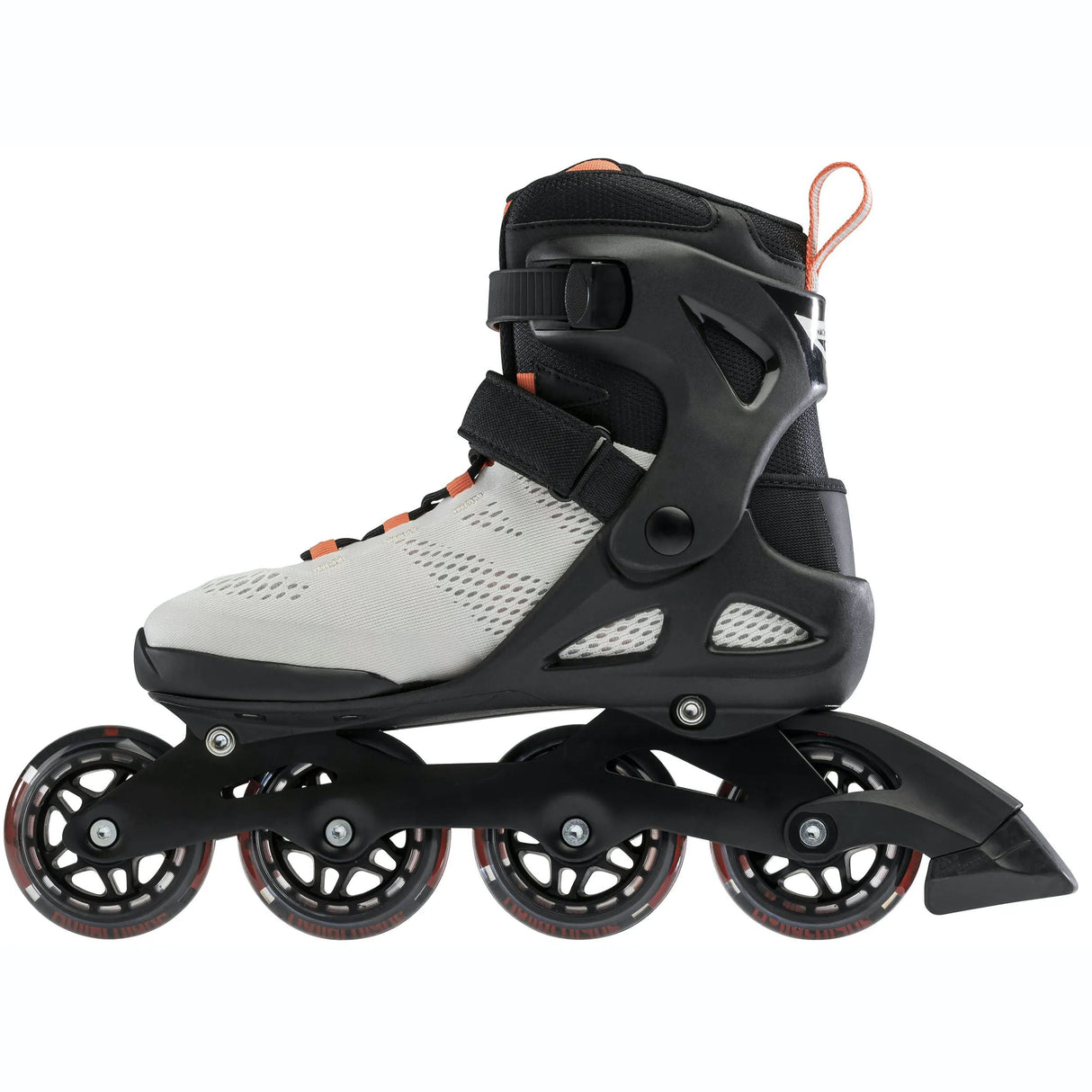 Rollerblade Macroblade 80 Fitness Skates - Glacier Grey/Coral