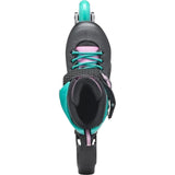 Rollerblade Fury Kids Adjustable Inline Skates - Black/Sea Green
