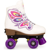 Rookie Butterfly Adjustable Roller Skates - White