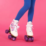 Rookie Butterfly Adjustable Roller Skates - White