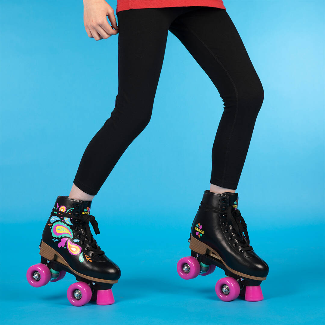 Rookie Carnival Adjustable Roller Skates - Black