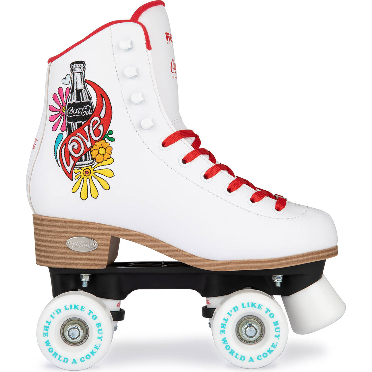 Rookie x Coca-Cola Love Quad Roller Skates - White