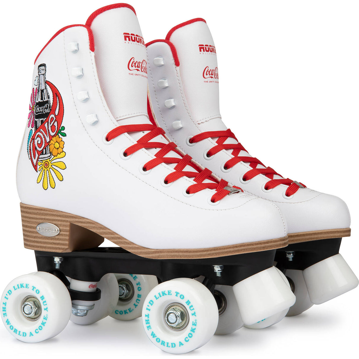 Rookie x Coca-Cola Love Quad Roller Skates - White