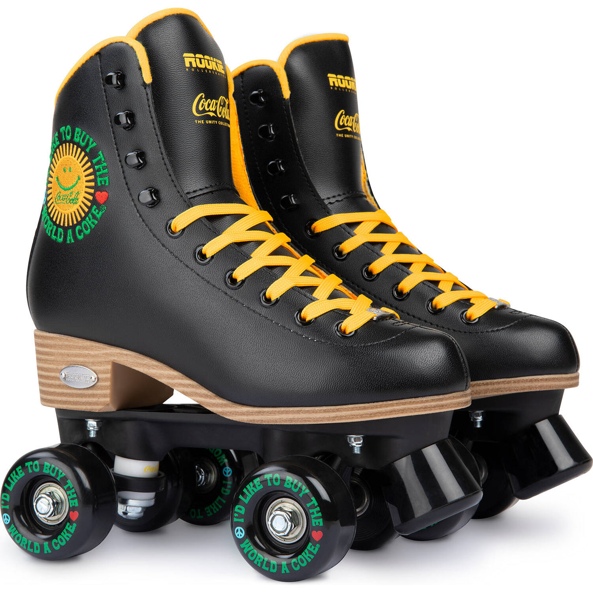 Rookie x Coca-Cola Sunshine Quad Roller Skates - Black