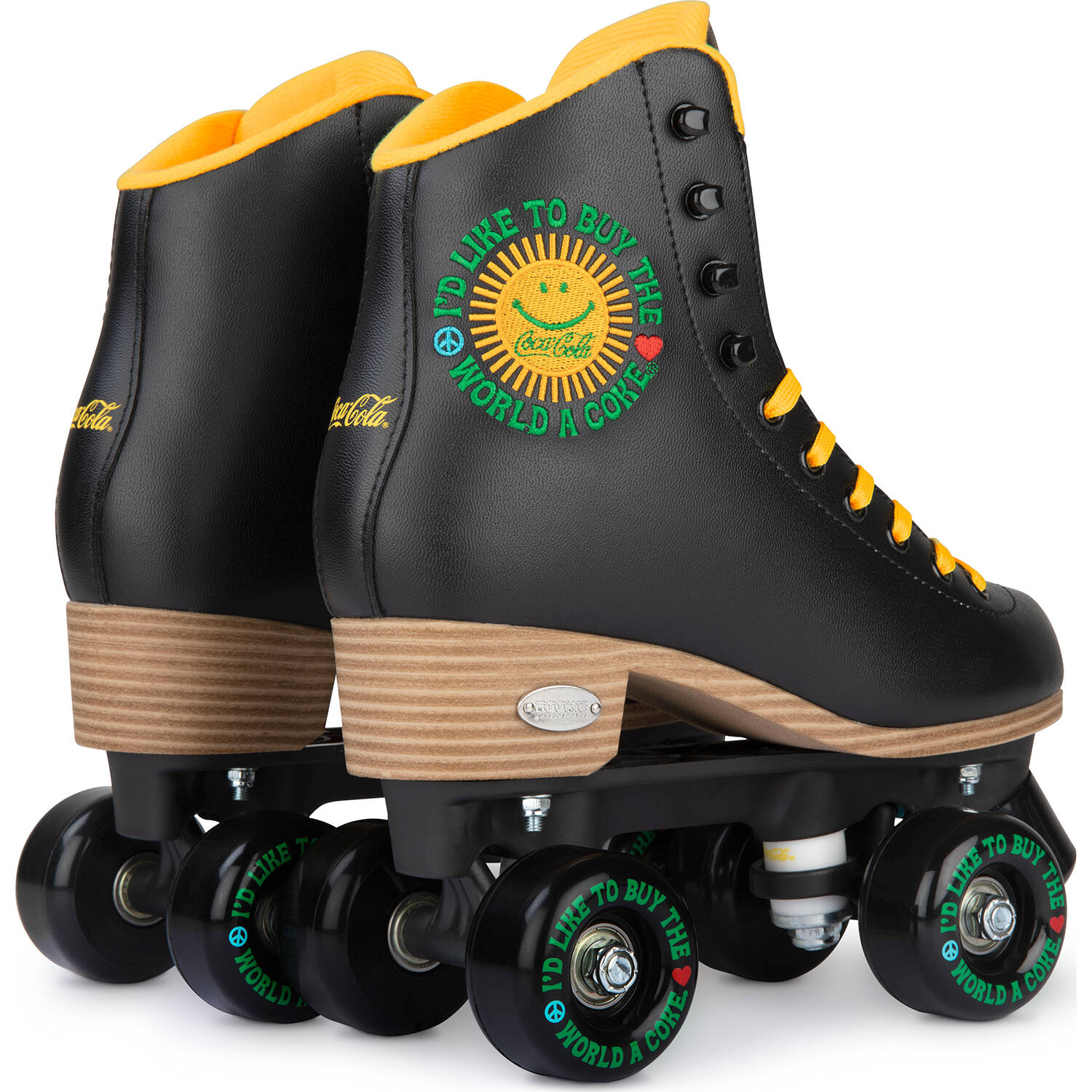 Rookie x Coca-Cola Sunshine Quad Roller Skates - Black
