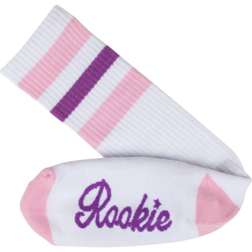 Rookie Roller Socks - White/Pink