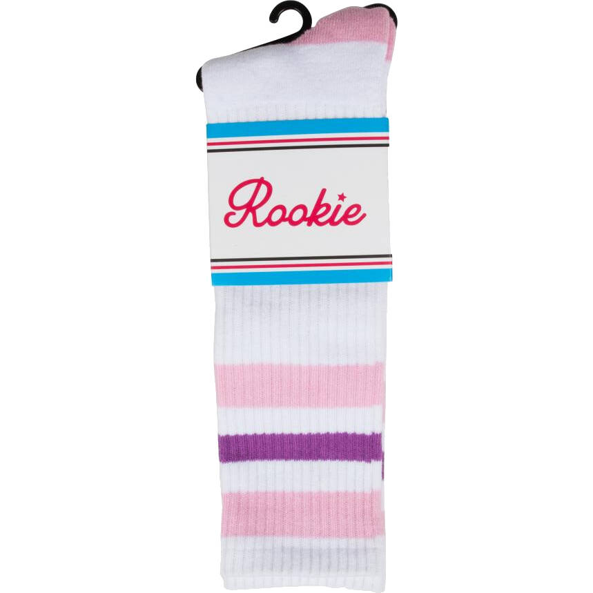 Rookie Roller Socks - White/Pink