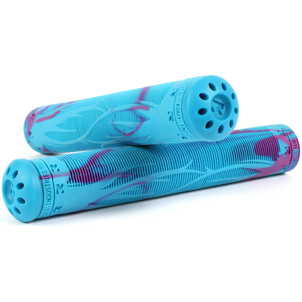 Root Industries R2 Scooter Grips - Aqua/Purple