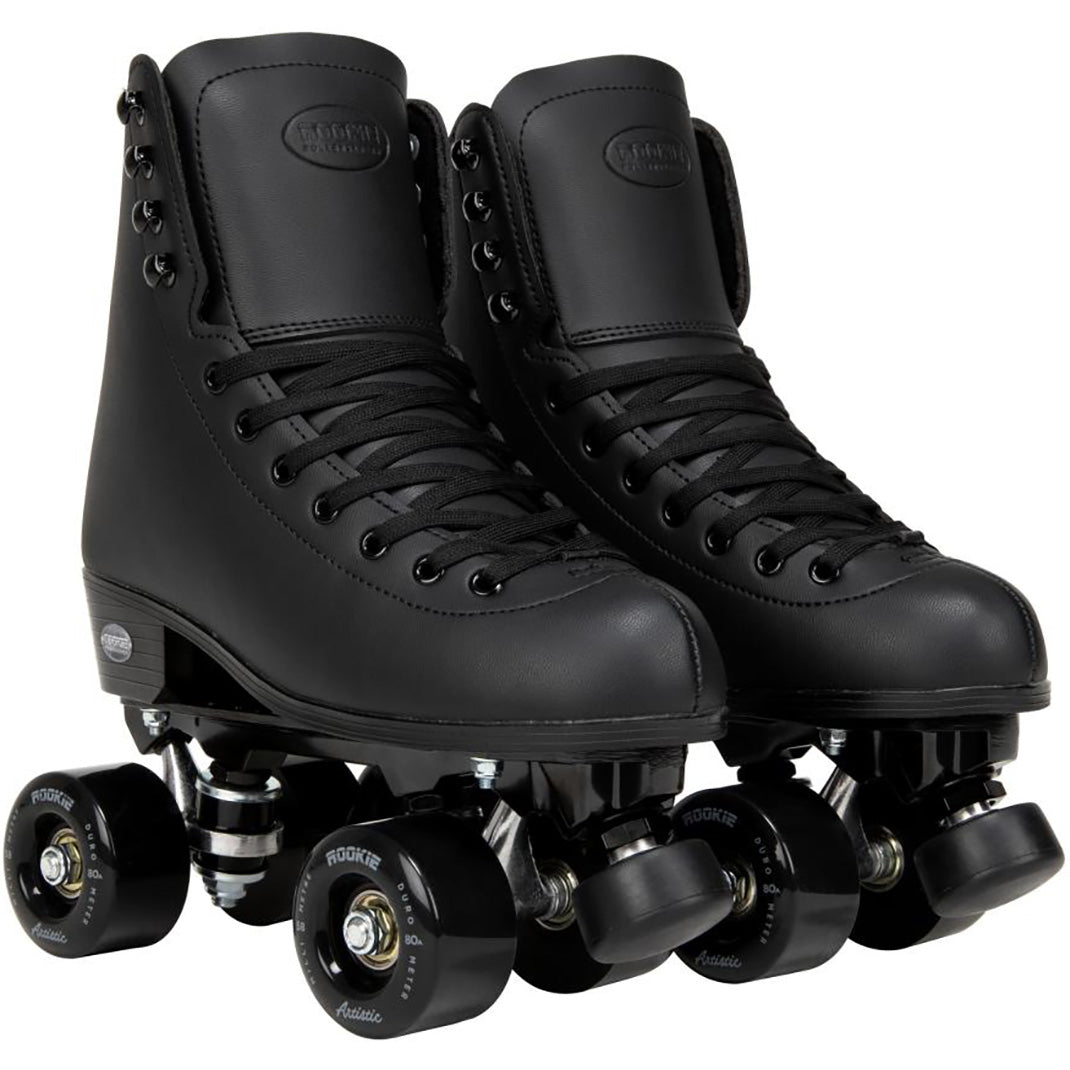 Rookie Artistic Quad Roller Skates - Black