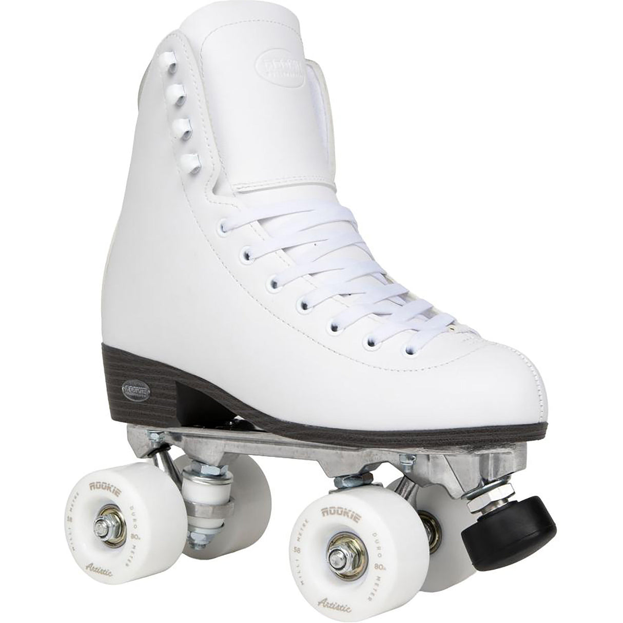 Rookie Artistic Quad Roller Skates - White