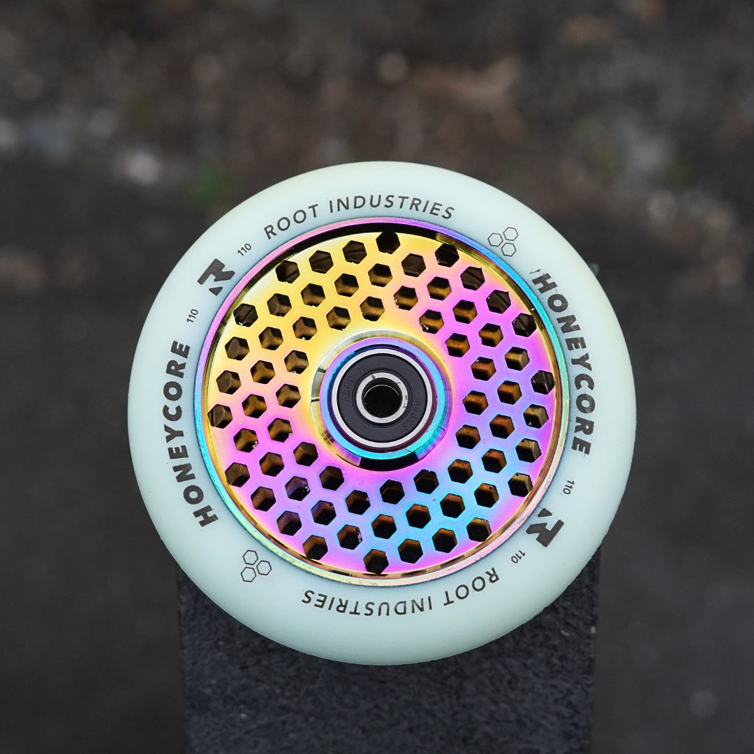 Root Honey Core 110mm Scooter Wheel - White/Rocket Fuel