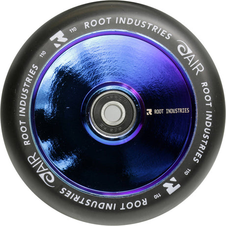 Root Industries 110mm Air Scooter Wheel - Black/Blue Chrome