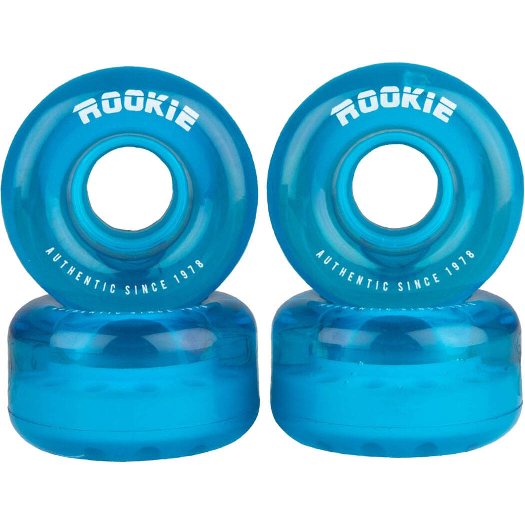 Rookie Disco Quad Roller Skate Wheels 58mm - Clear Blue