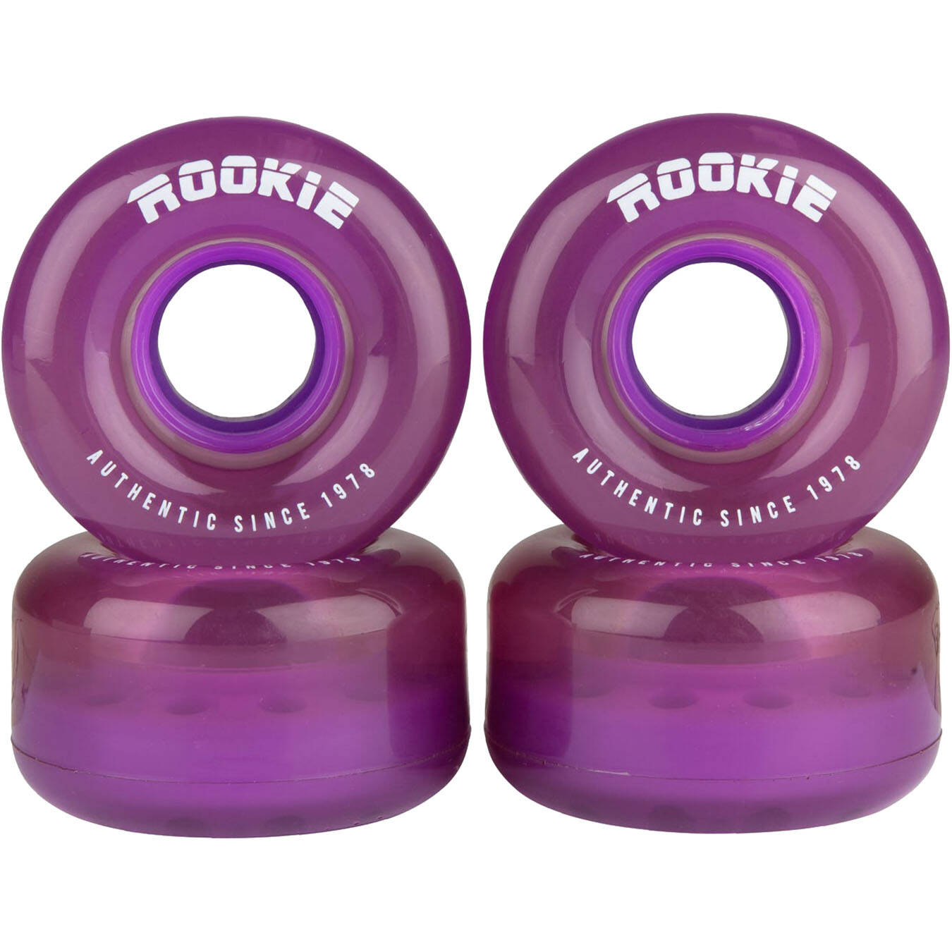 Rookie Disco Quad Roller Skate Wheels 58mm - Clear Purple