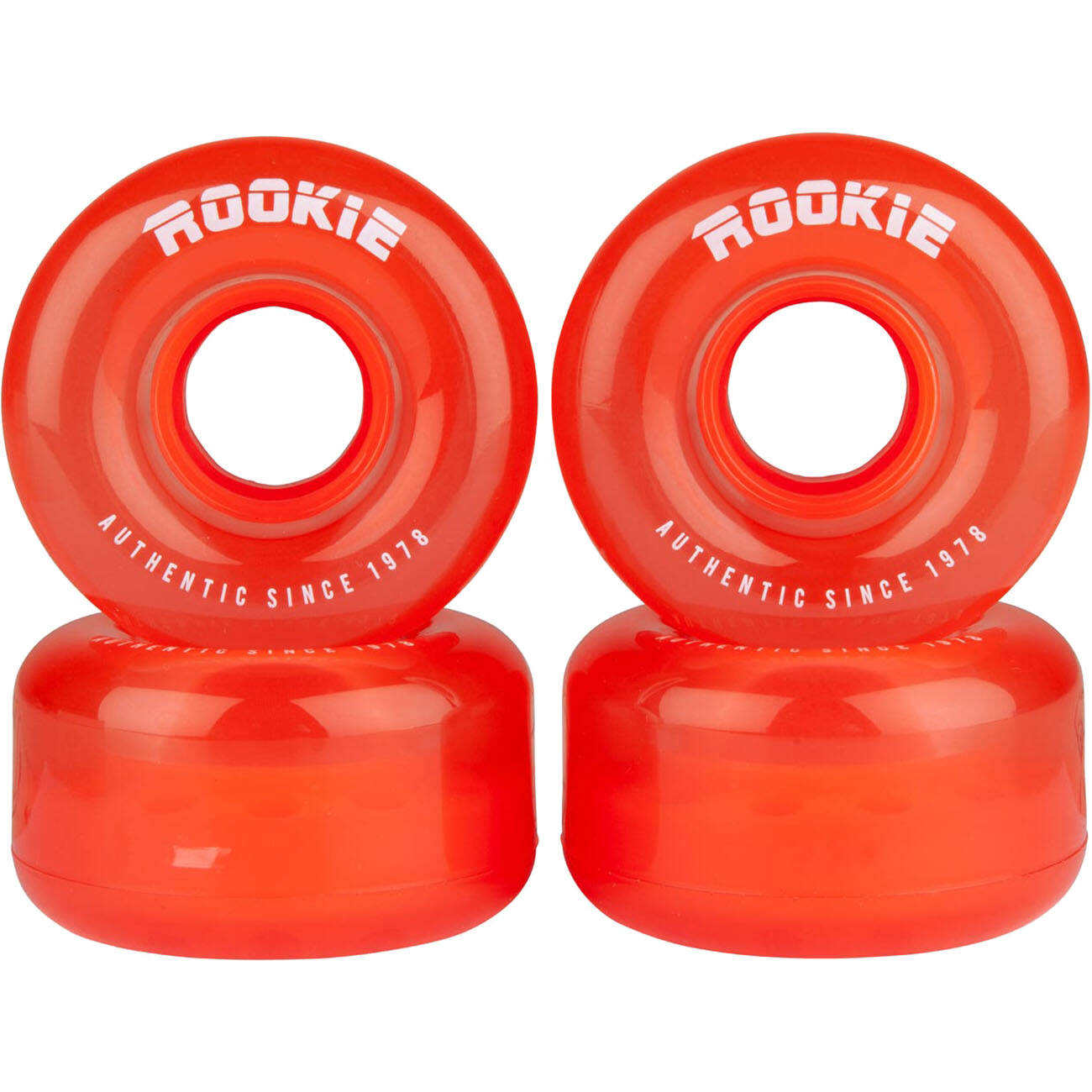 Rookie Disco Quad Roller Skate Wheels 58mm - Clear Red
