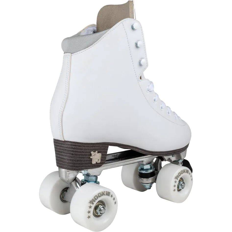 Rookie Artistic Quad Roller Skates - White
