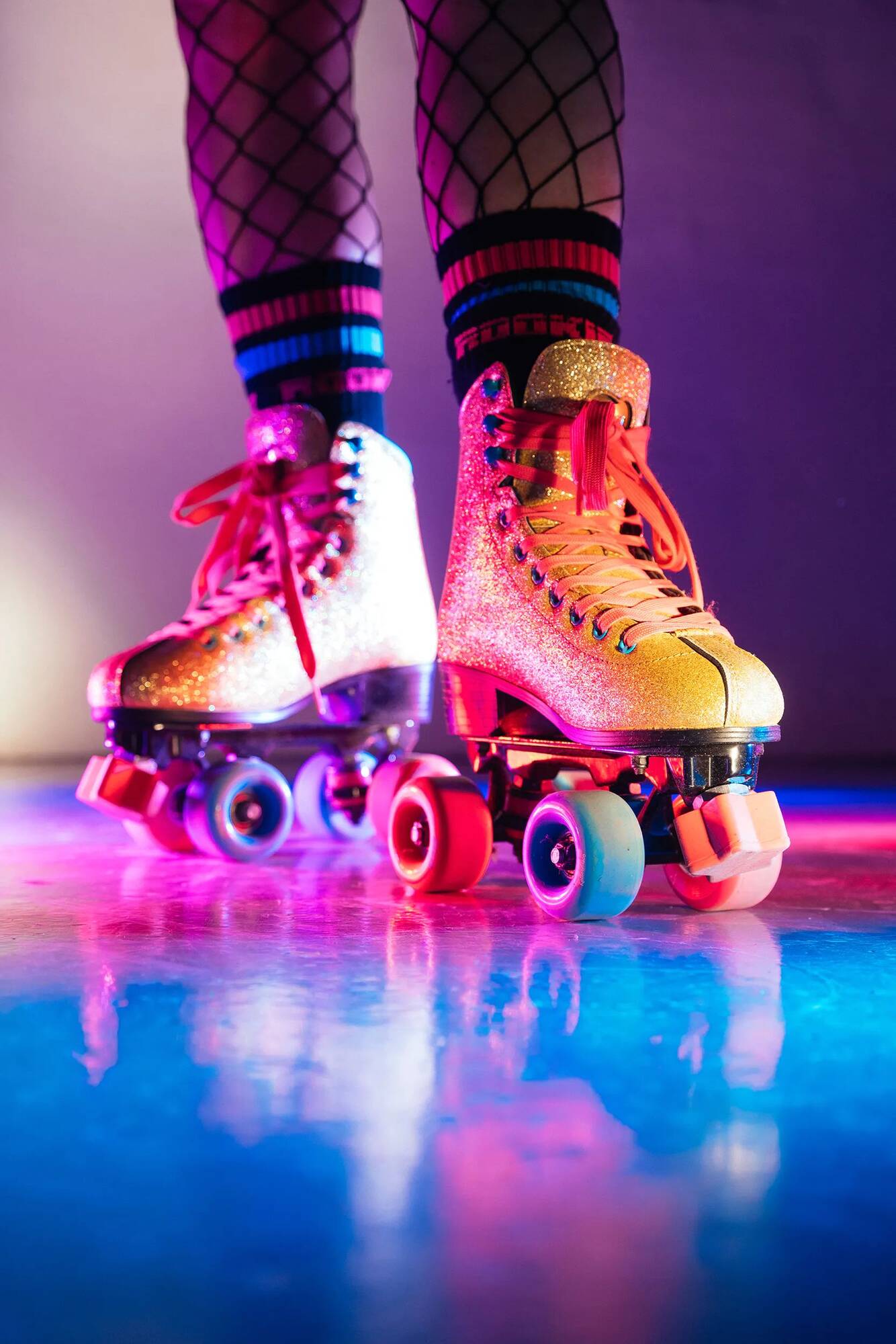 Rookie Bump Rollerdisco Quad Roller Skates - Gold