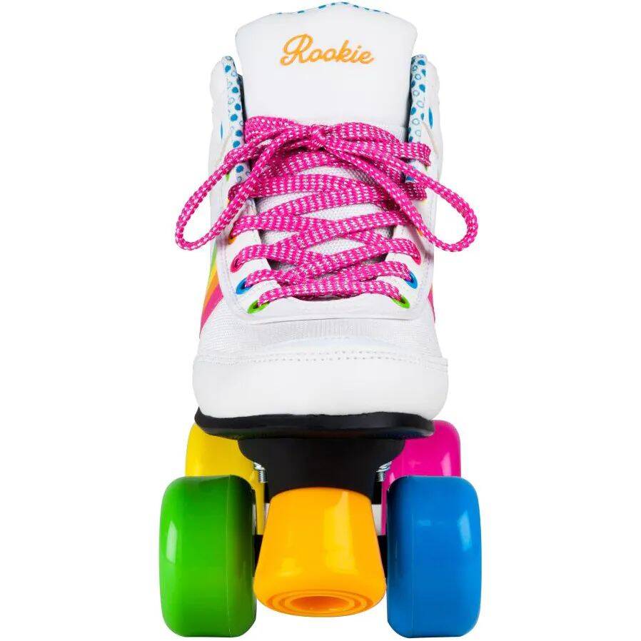Rookie Forever Rainbow Quad Roller Skates - White