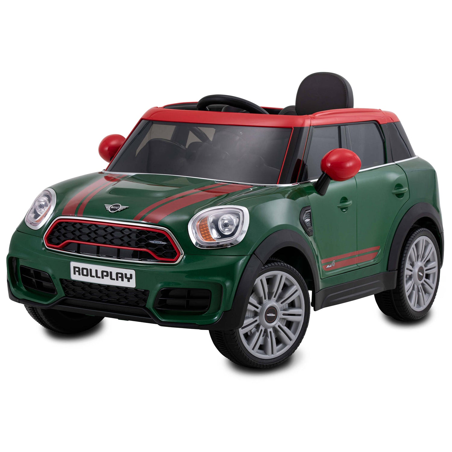 Rollplay Mini Countryman 12 Volt Premium Electric Ride On w/Remote Control - Green