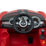 Rollplay Mini Cooper S Roadster 6 Volt Electric Ride On w/Remote Control - Red