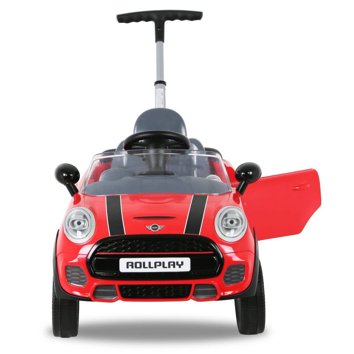 Rollplay Mini Cooper Push Car w/ Parental Handle - Red