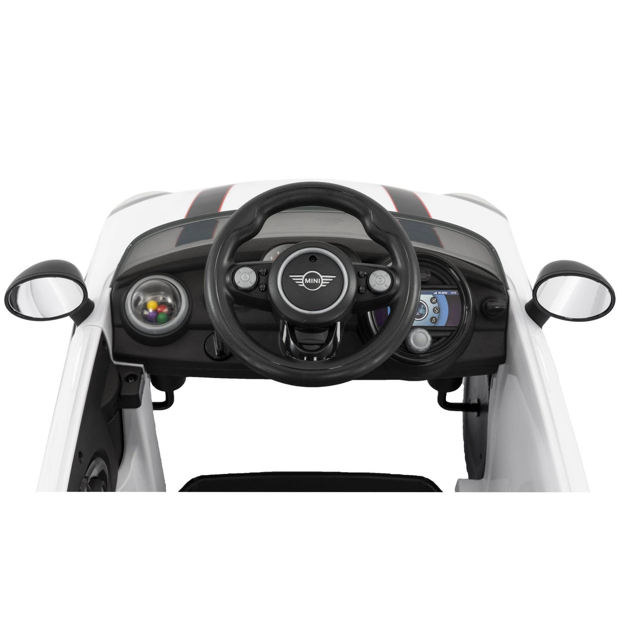 Rollplay Mini Cooper Push Car w/ Parental Handle - White
