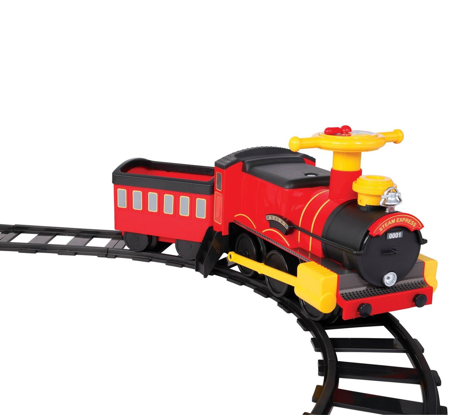 Rollplay Steam Train 6 Volt Electric Ride On w/Track Pack