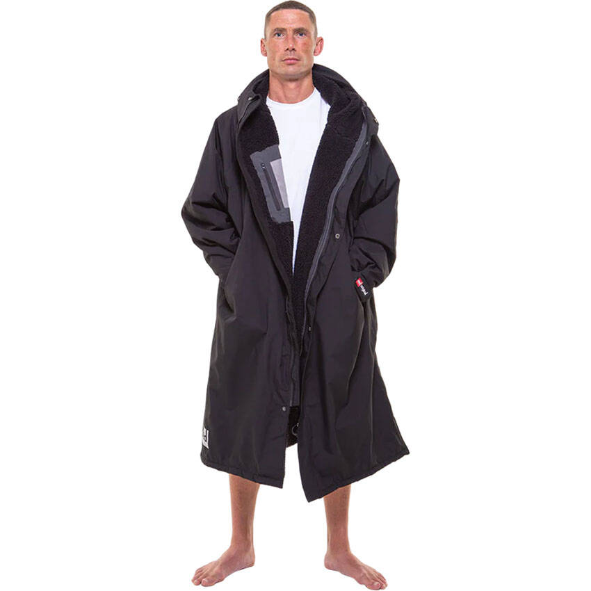 Red Original Pro Long Sleeve Changing Robe Jacket EVO - Stealth Black