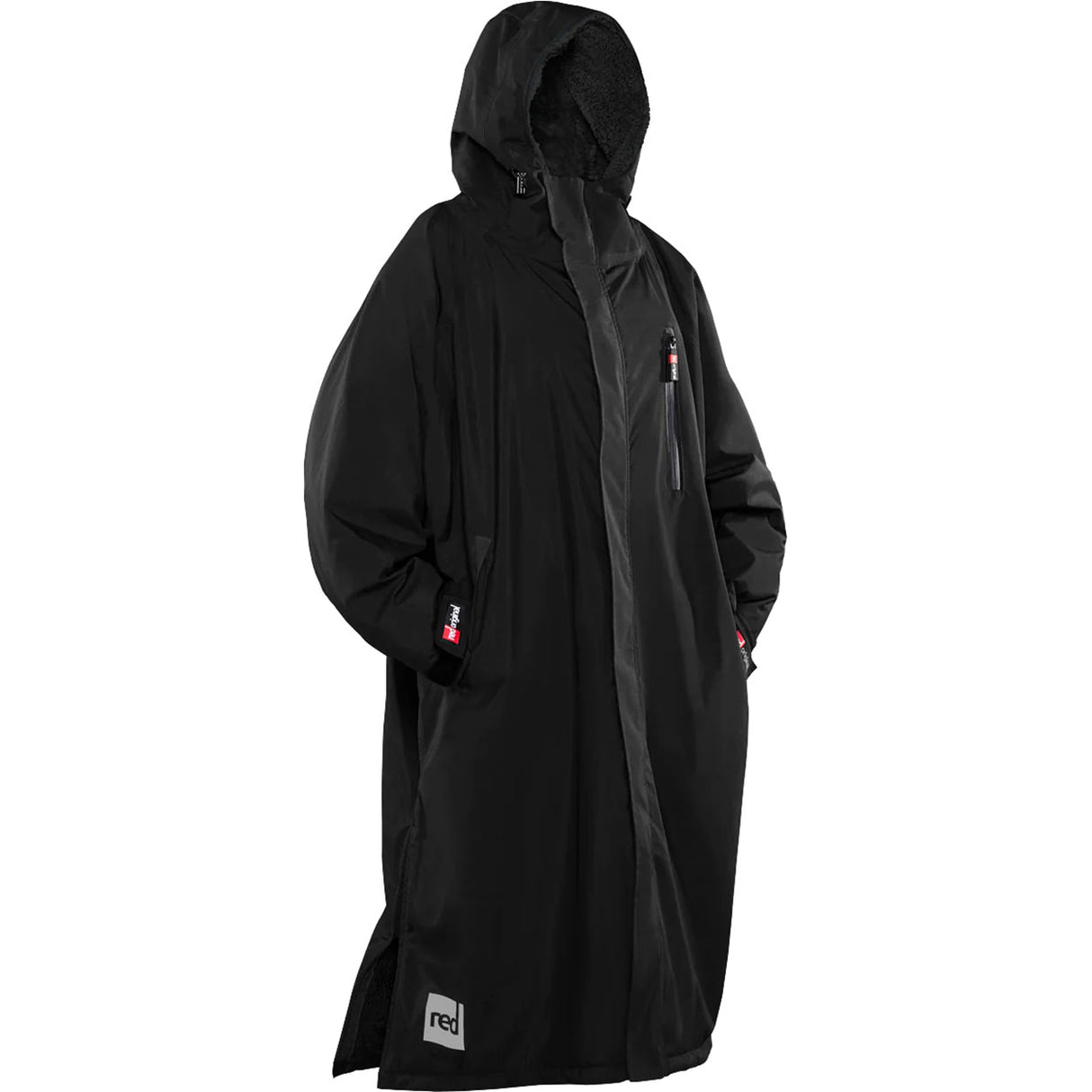 Red Original Pro Long Sleeve Changing Robe Jacket EVO - Stealth Black
