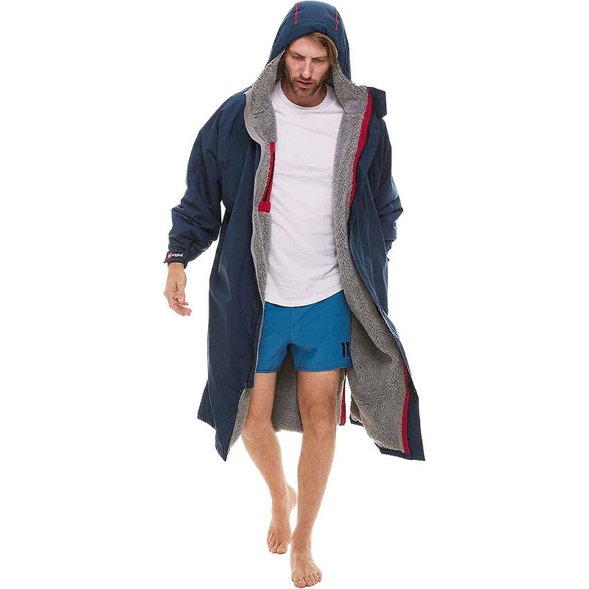 Red Original Pro Long Sleeve Changing Robe Jacket EVO - Navy